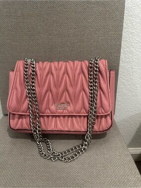 Victoria's Secret Rose Pink Quilted Chain Shoulder Bag